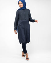 Navy Smart Midi Dress