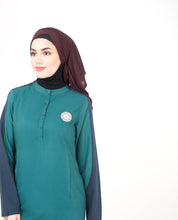 Green & Navy Casual Jilbab