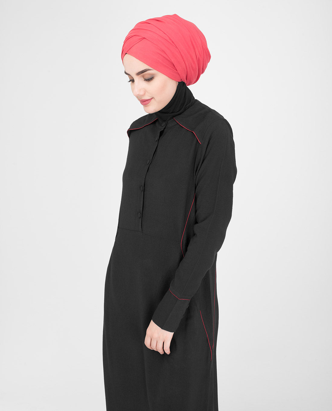 Black Flared Jilbab