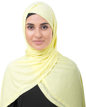 Tender Yellow Viscose Jersey Scarf