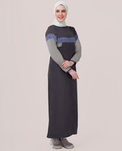 Forest Night Color Blocking Jilbab