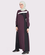 Dark Orchid Contrast Panel Jilbab