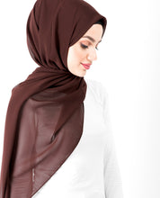 Chestnut Cotton Voile Scarf