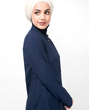 Navy Route Striper Abaya