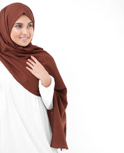 Cinnamon Stick Brown Cotton Voile Scarf