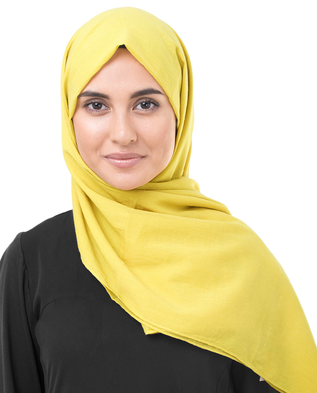 Cellery Yellow Cotton Voile Scarf