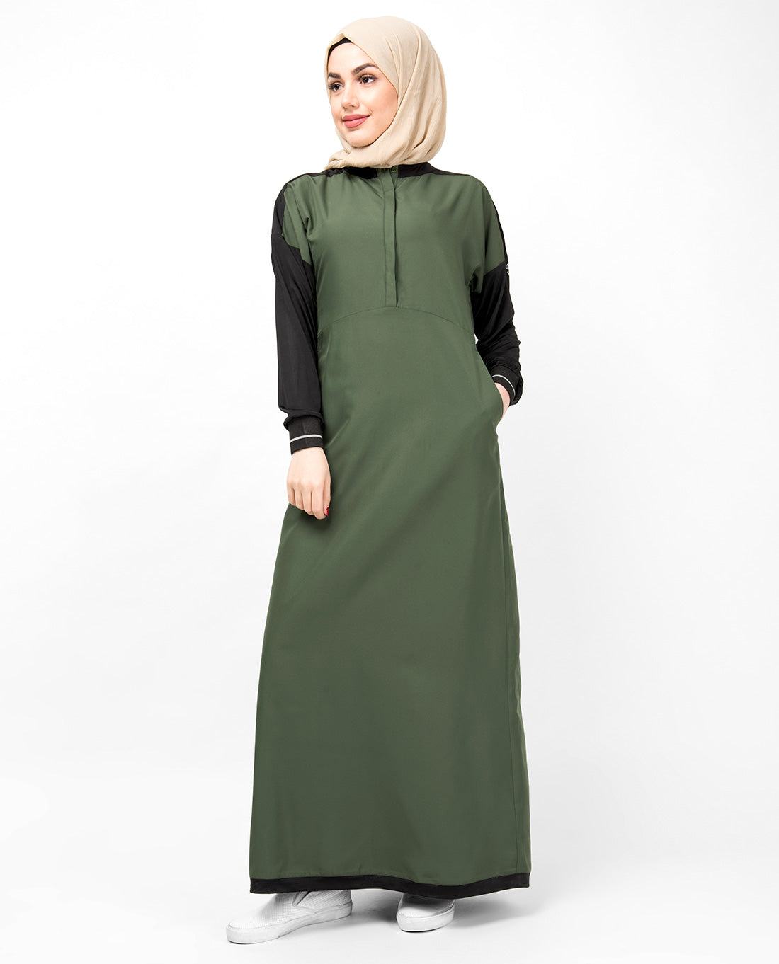 Cypress Green Drop Shoulder Jilbab