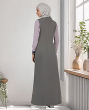 Urban Grey Contrast Color Jilbab