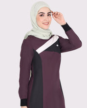 Dark Orchid Contrast Panel Jilbab