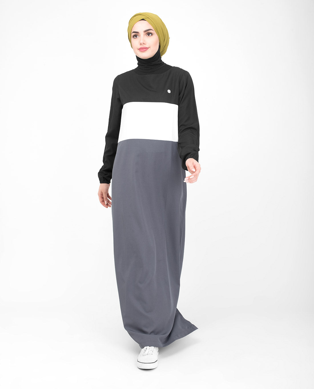 Classic Colour Block Jilbab