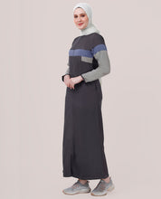 Forest Night Color Blocking Jilbab