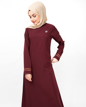 Simple Maroon Jilbab