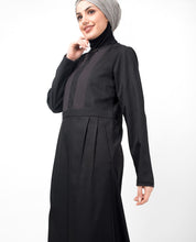 Double Pleat Skirt Black Abaya