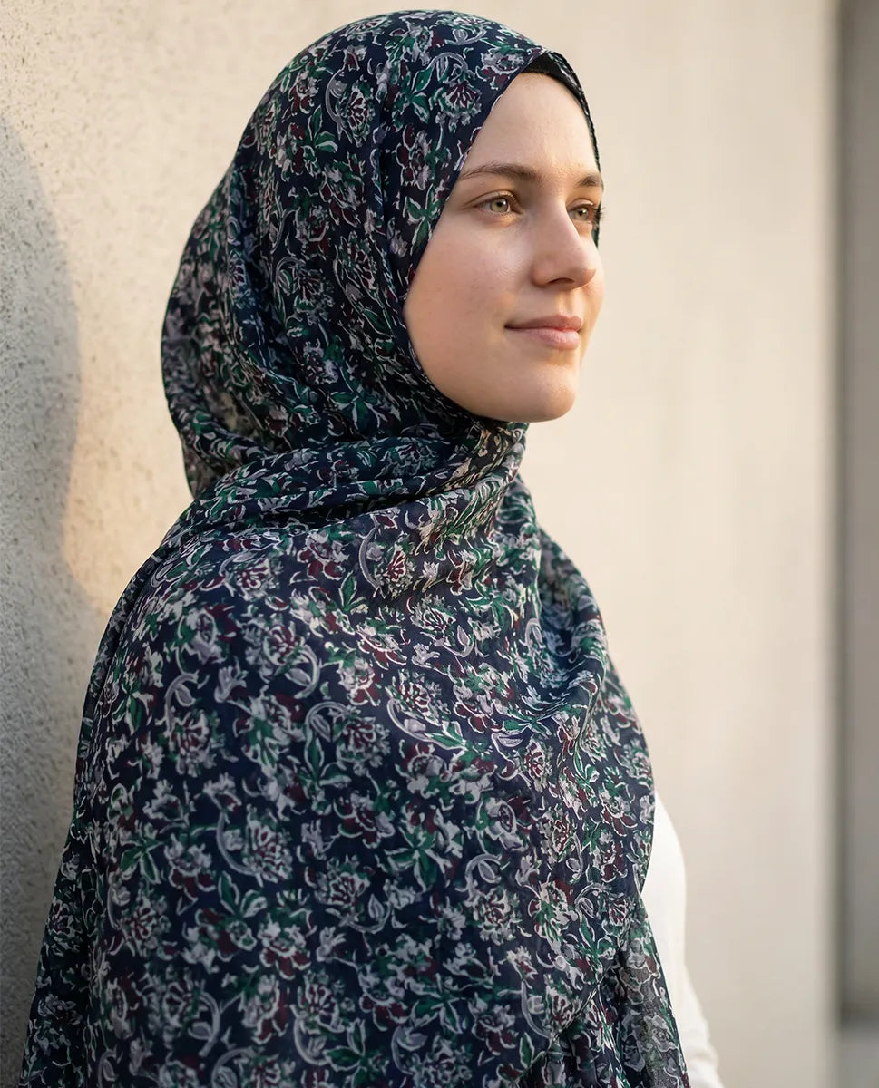 Forest Calm – Printed Georgette Hijab