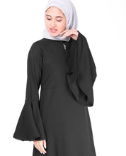 Bell Sleeve Black Lace Abaya