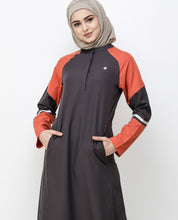 Shale Grey Angular Cut Jilbab