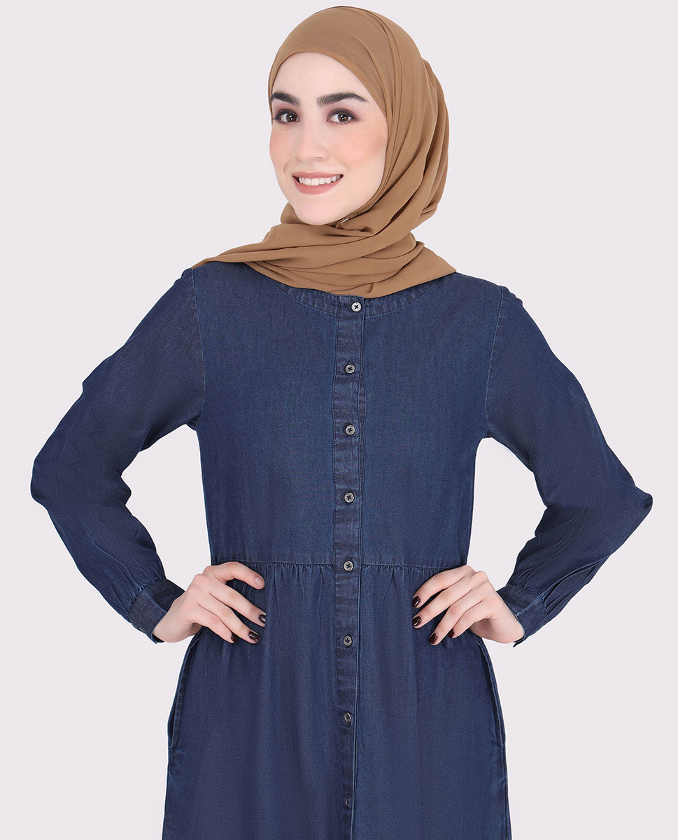 Flared Denim Jilbab