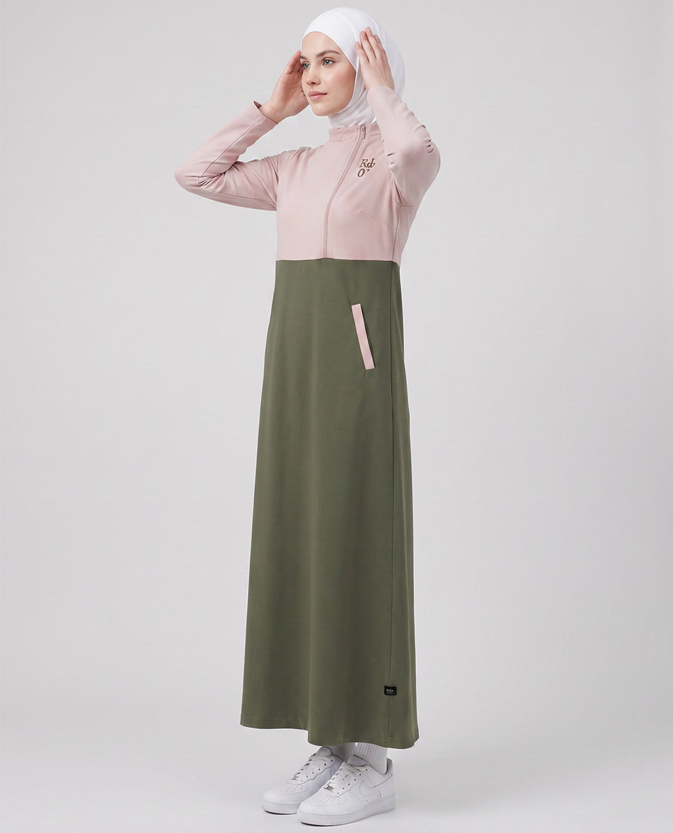 Olive And Blush Urban Jilbab