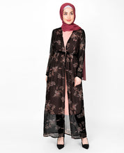 Black Floral Sheer Outerwear