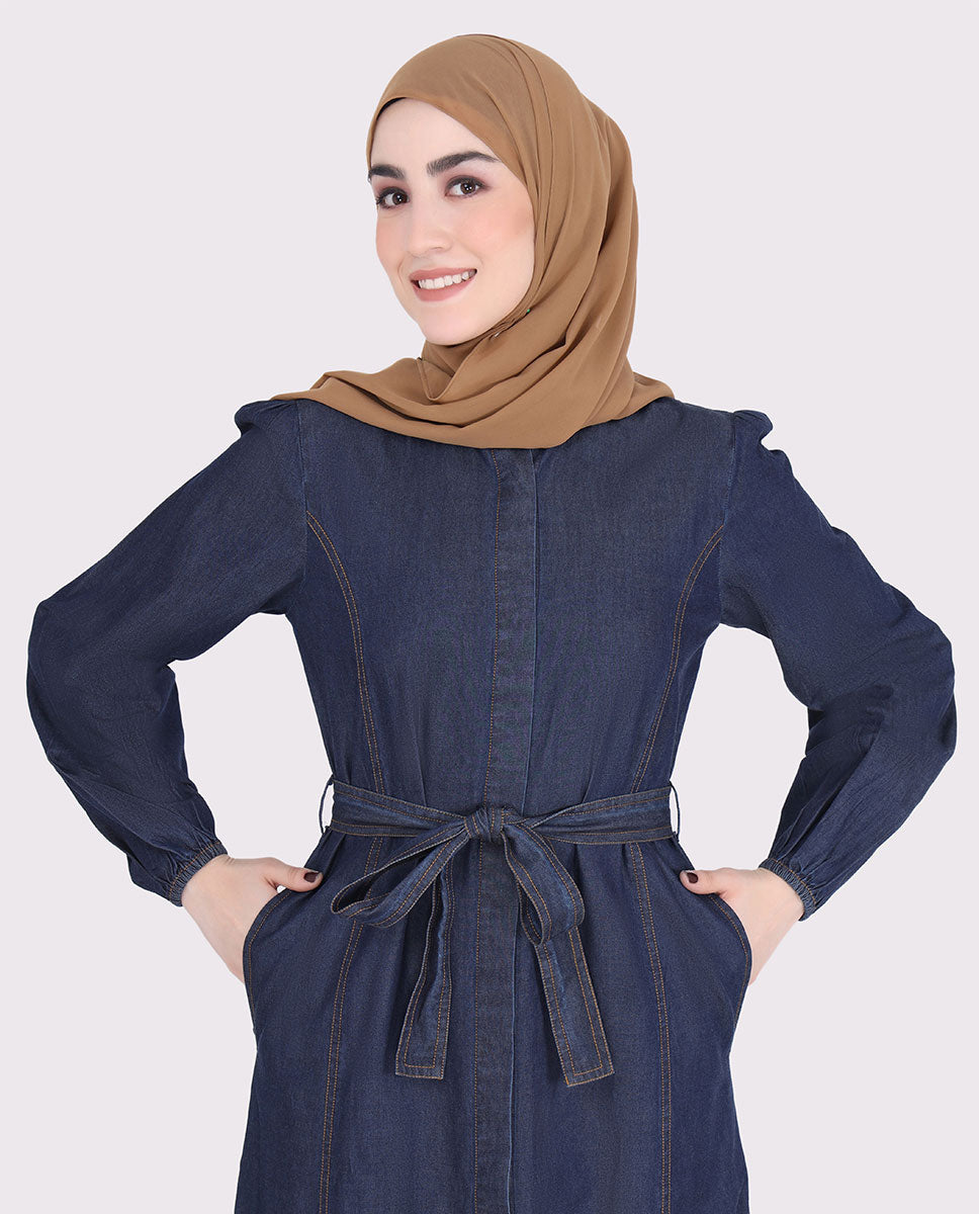 Belted Denim Smart Choice Jilbab