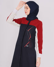 Navy Quilted Winter Jilbab