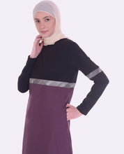 Purple and Black Noorani Jilbab