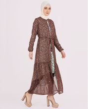 Round Collar Brown Summer Outerwear