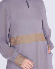 Misty Cloud Embroidered Abaya