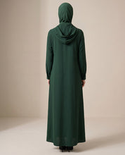 Bottle Green Urban Hooded Abaya
