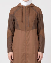 Dual Brown Detachable Hood Jilbab