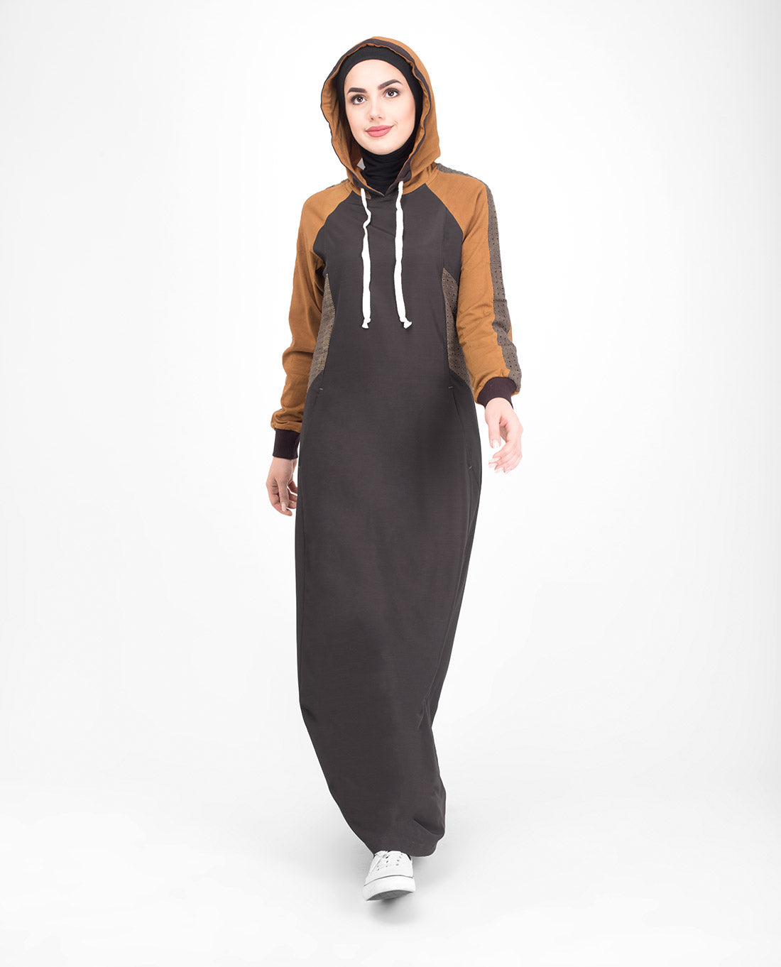 Schiffli Mesh Hooded Jilbab