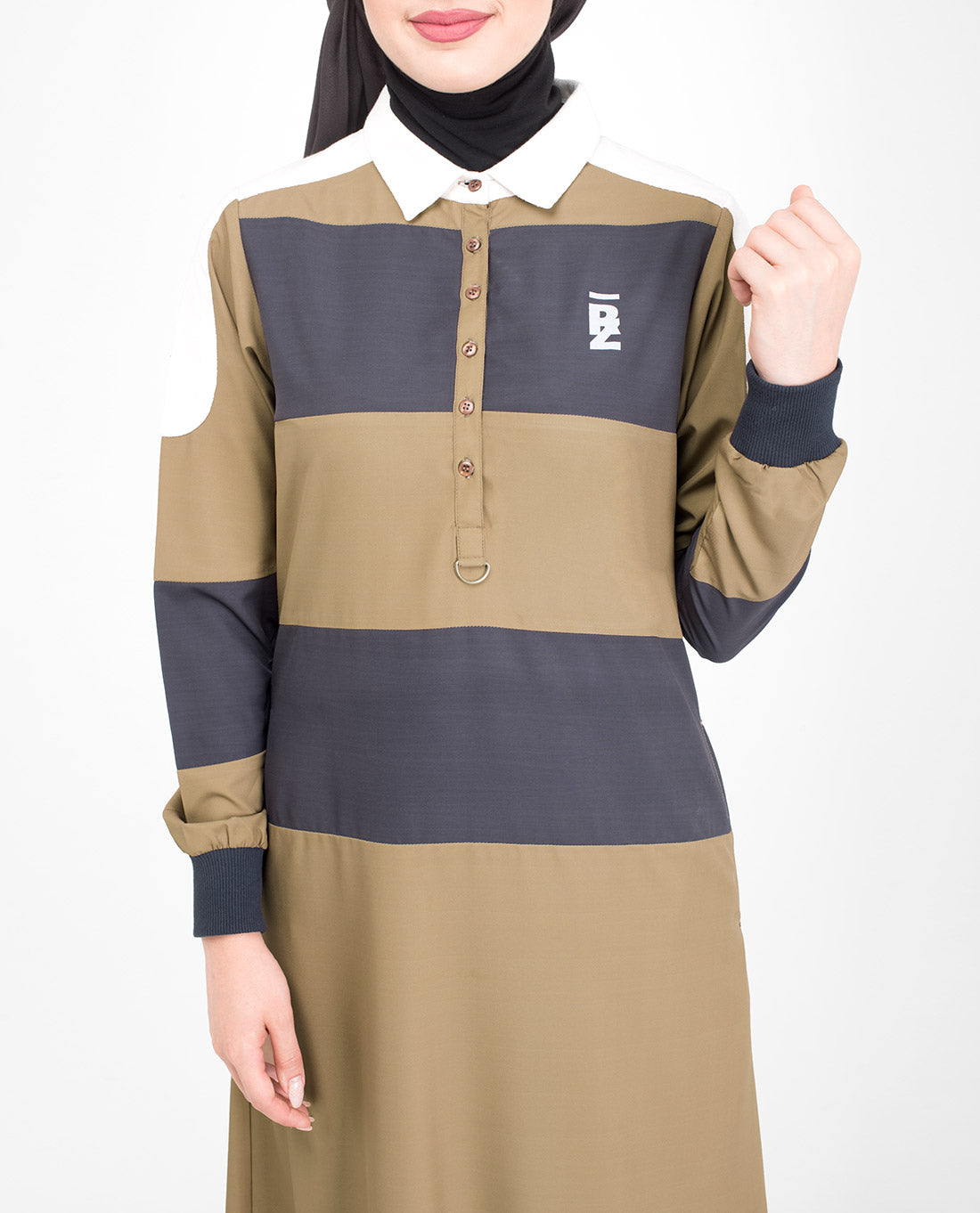 Brown Polo Jilbab