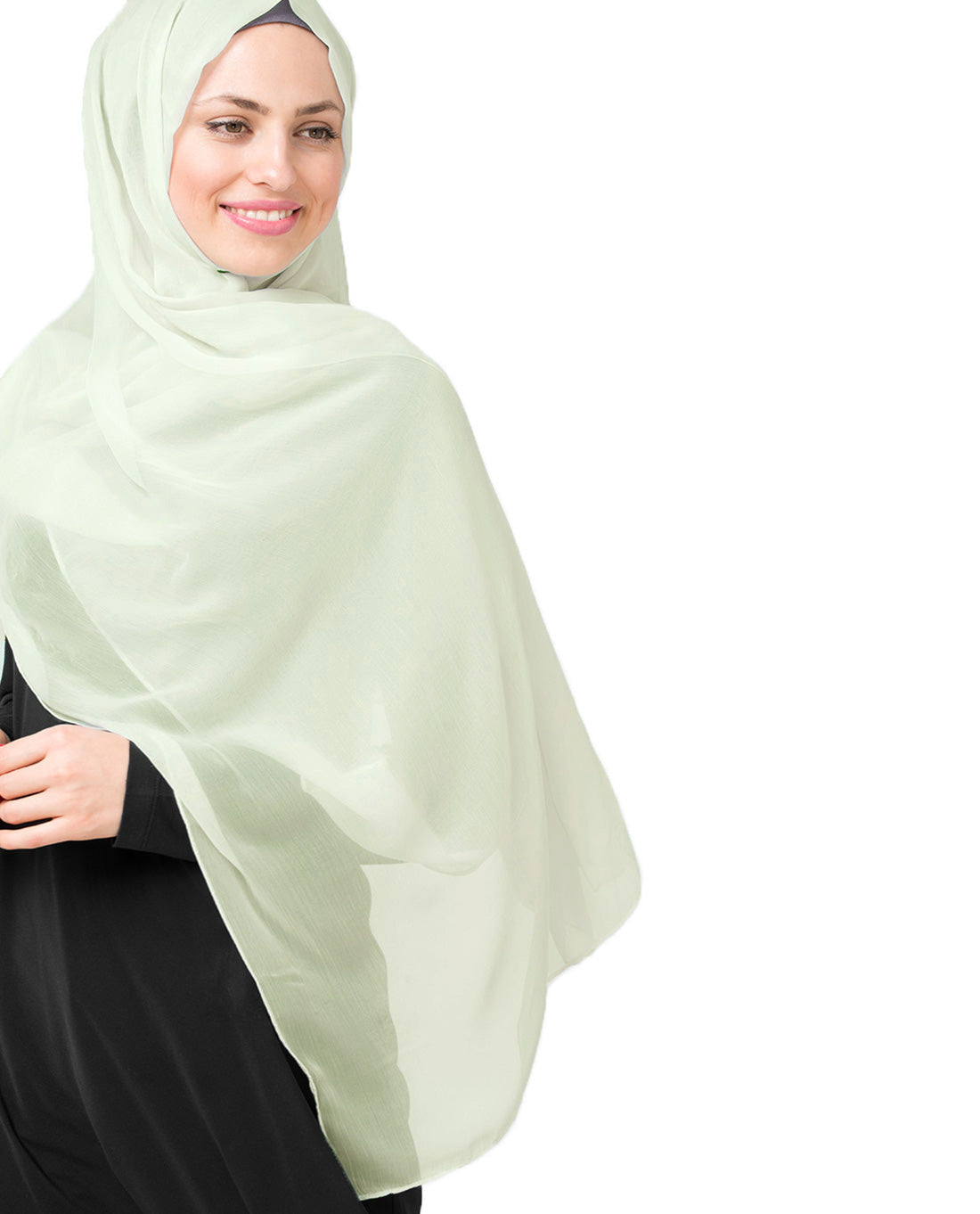 Fairest Jade Poly Chiffon Scarf