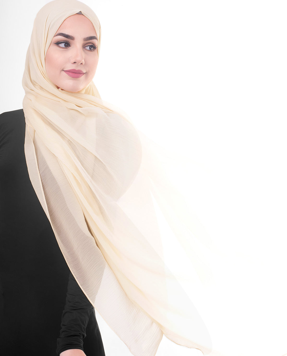 Angel Wing Poly Chiffon Scarf