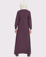 Dark Orchid Contrast Panel Jilbab