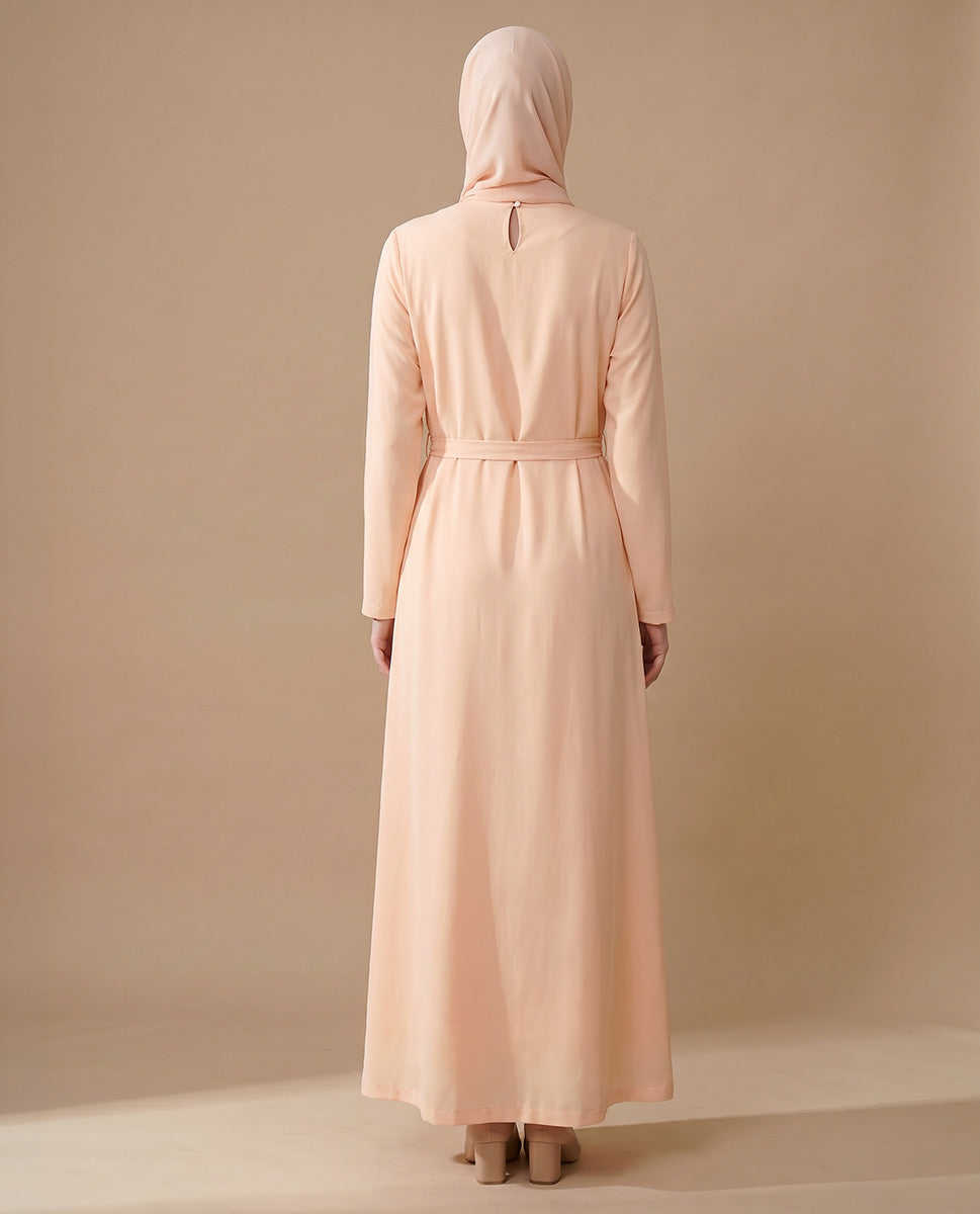 Everyday Budget Pink Closed Abaya