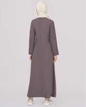 Fossil Grey Kangaroo Pocket Jilbab