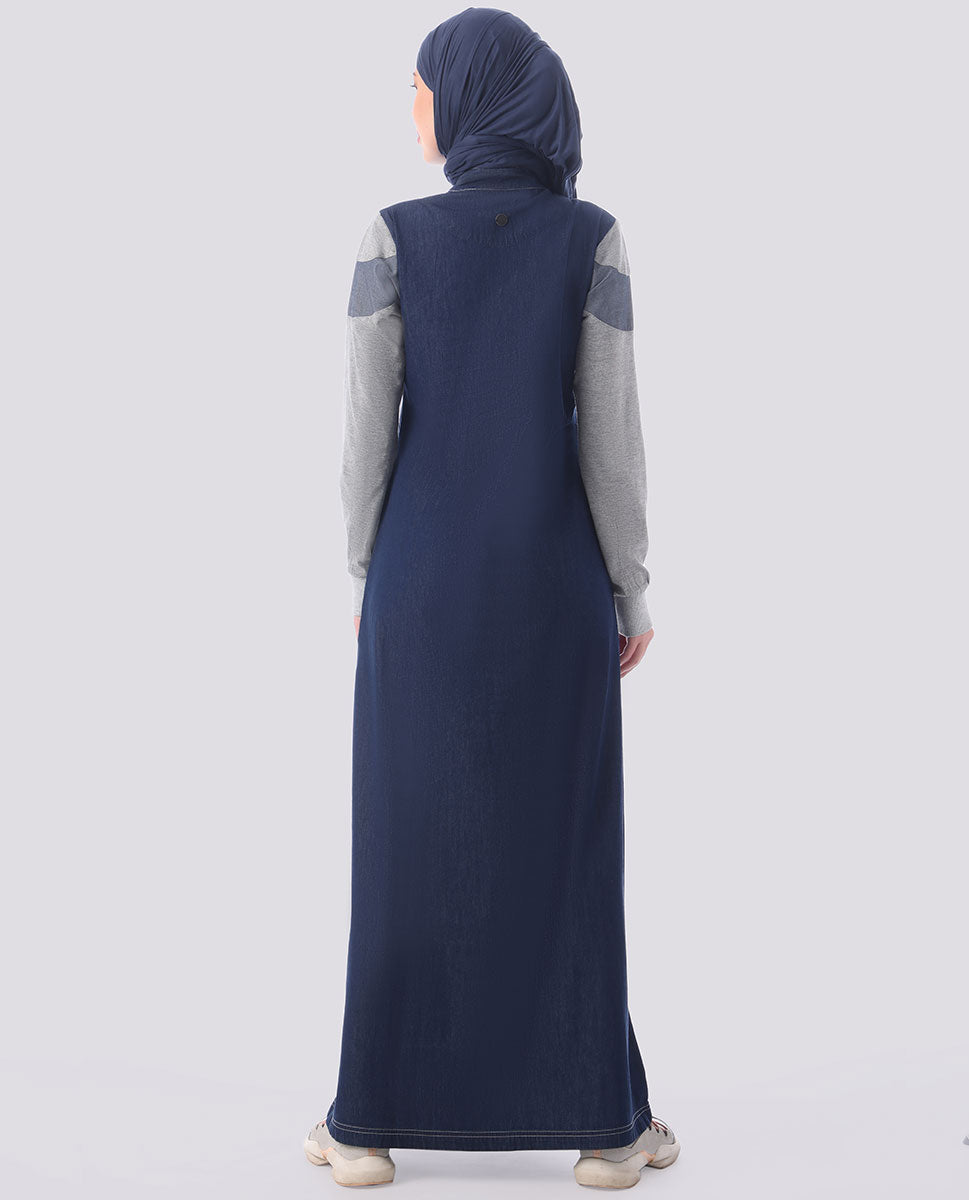 Dressy Denim Front Opening Jilbab