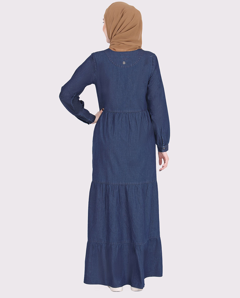 Flared Denim Jilbab