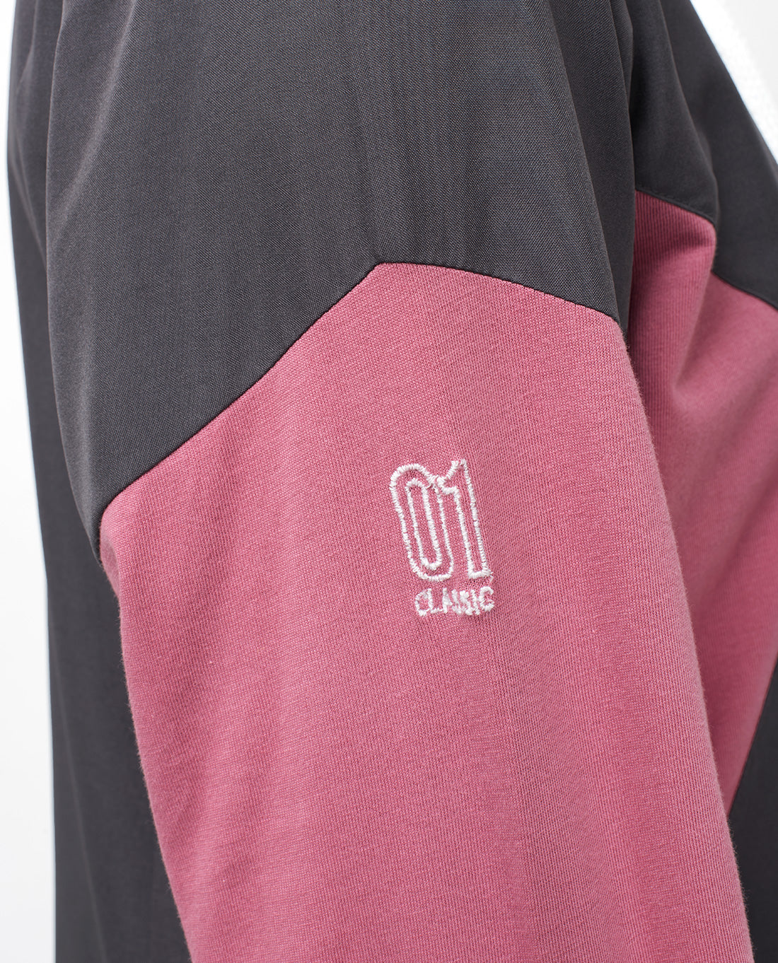 Grey & Pink Classic Route Hooded Abaya