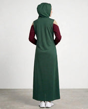 Olive Trail Detachable Hood Jilbab
