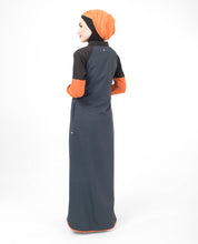 Orange Highlight Pique Jersey Jilbab