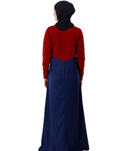 Colour Panel & Floral Print Jilbab