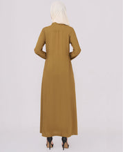 Olive Green Pintuck Abaya