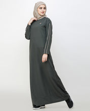 Beluga Grey Dropped Shoulder Jilbab