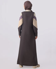 Shale Grey Raised Collar Jilbab