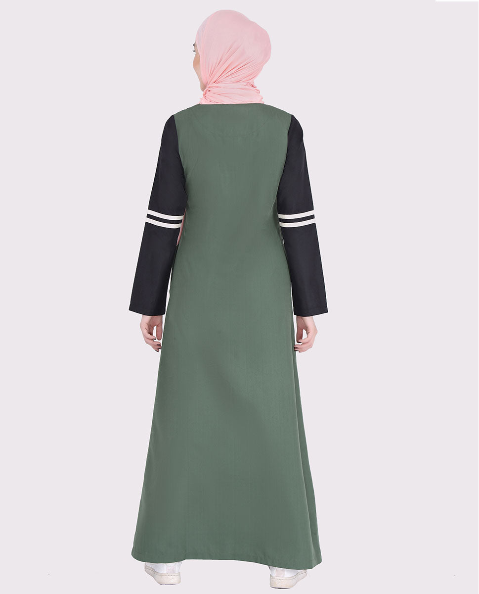 Fern Green Round Neck Jilbab