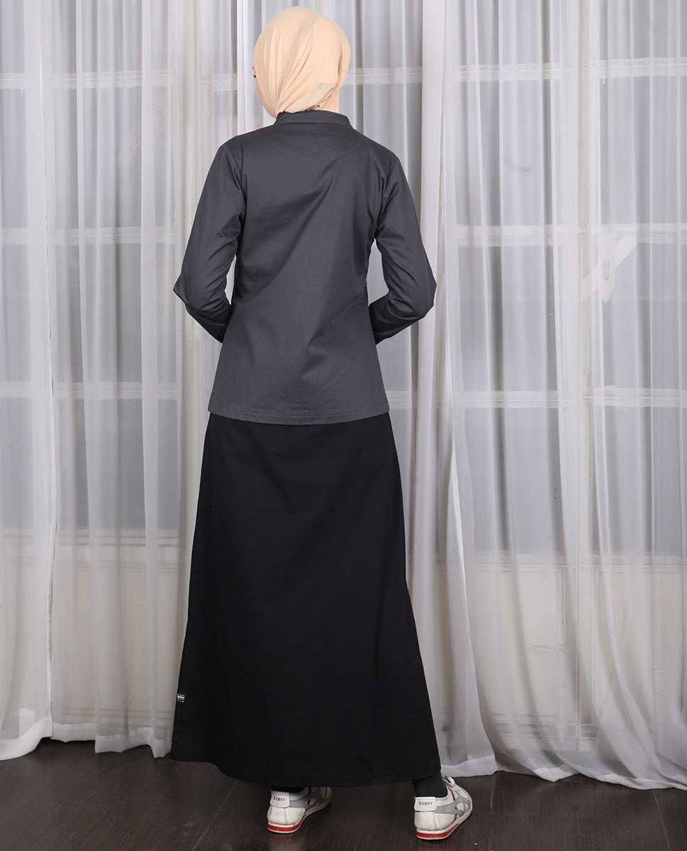 Urban Fashionista Mock Jacket Jilbab