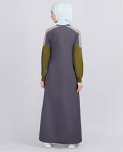 Olive Dab Anthracite Grey Jilbab