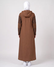 Dual Brown Detachable Hood Jilbab